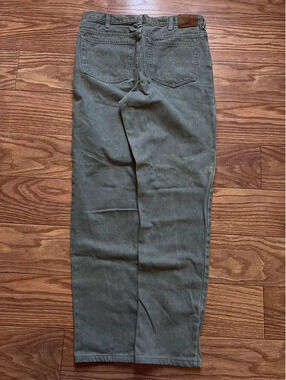 vintage lands end faded green baggy y2k jeans